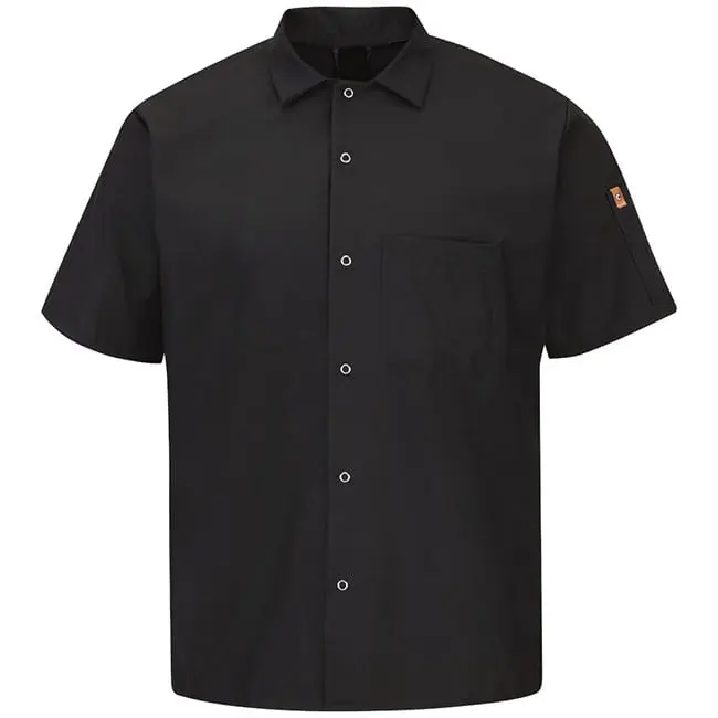 CAMISOLA DE COCINA CABALLERO MC CON OILBLOK Y MIMIX REDKAP 502X