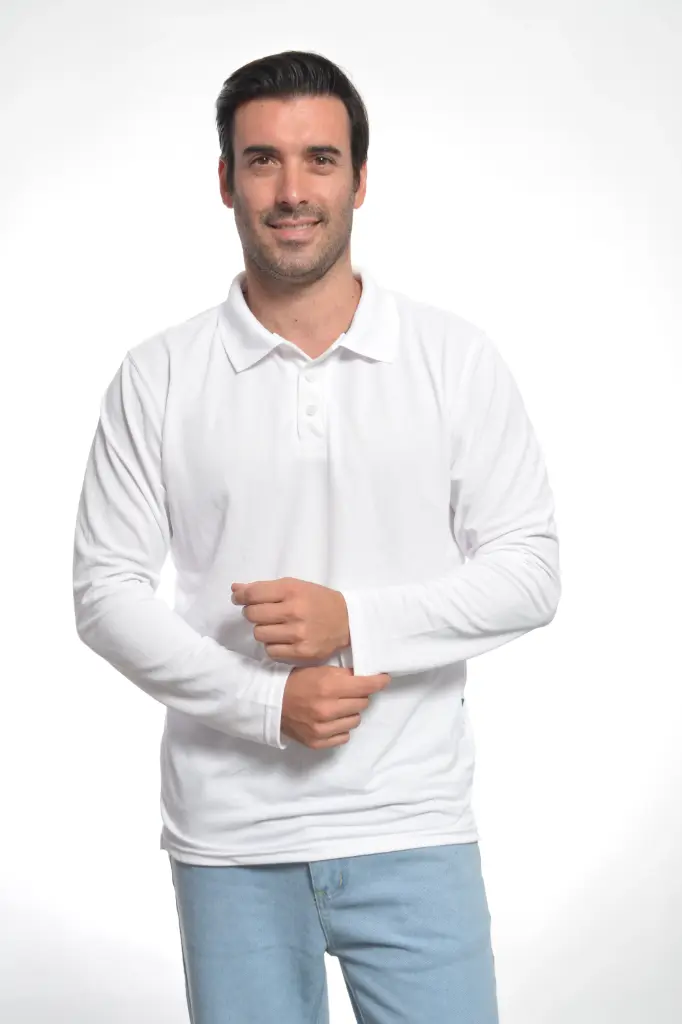 PLAYERA POLO MOD FIT BE FRESH MANGA LARGA CABALLERO TALLA EXTRA