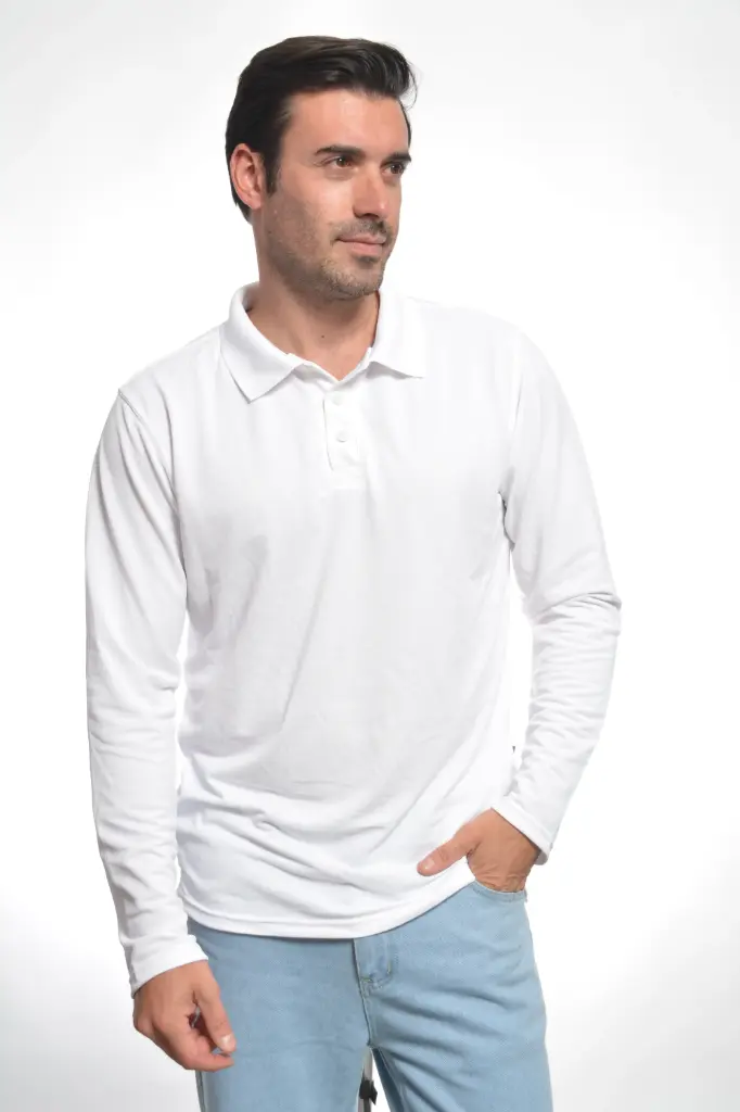 PLAYERA POLO MOD FIT BE FRESH MANGA LARGA CABALLERO