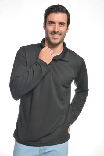 PLAYERA POLO MOD FIT BE FRESH MANGA LARGA CABALLERO TALLA EXTRA